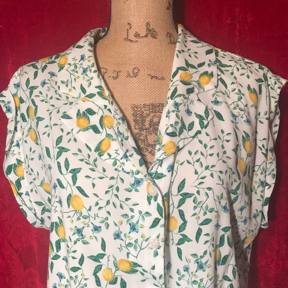 Brand Summer Light and Comfy Blouse Colors white green yellow - Picture 2 of 2